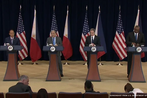 Mỹ - Philippines nối lại đối thoại an ninh quốc phòng 2+2, tái khẳng định 'tầm nhìn chung'