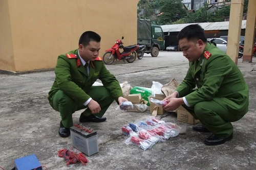 Nhân viên hợp tác xã sử dụng trái phép vật liệu nổ