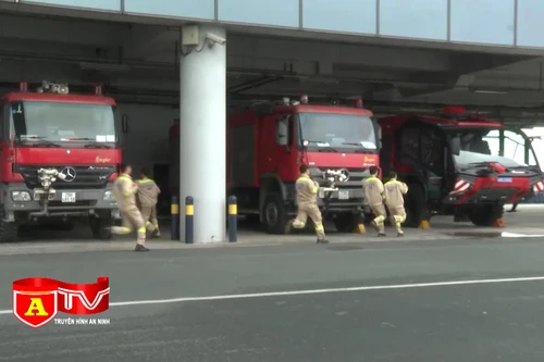 Cảng hàng không quốc tế Nội Bài đặc biệt chú trọng công tác phòng cháy chữa cháy