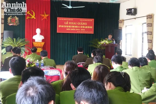Khai giảng lớp đào tạo Đại học CSND khóa 13