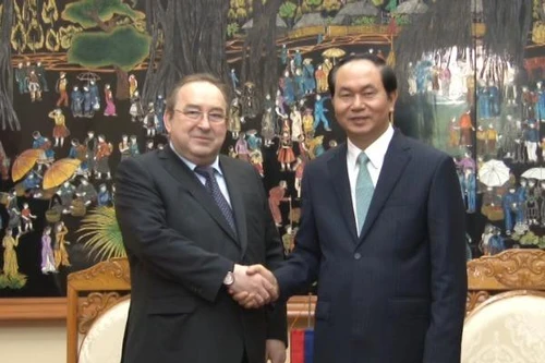 Bộ Công an tiếp đoàn Cơ quan cảnh vệ Liên bang Nga