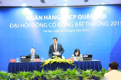 Cổ đông Ngân hàng Quân đội MB thông qua đề án sáp nhập Tài chính Sông Đà SDFC