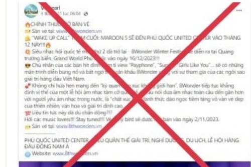 Cảnh giác trò mạo danh, bán vé dự sự kiện Siêu nhạc hội quốc tế mùa thứ 2 - 8Wonder Winter Festival