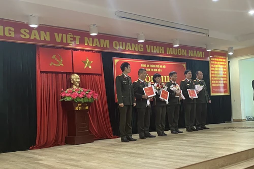 Cụm thi đua số 6 Công an Hà Nội tổ chức Hội thi Bí thư Chi bộ giỏi