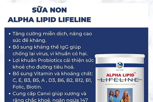 Sữa non Alpha lipid giải pháp hỗ trợ tăng cường sức khỏe toàn diện