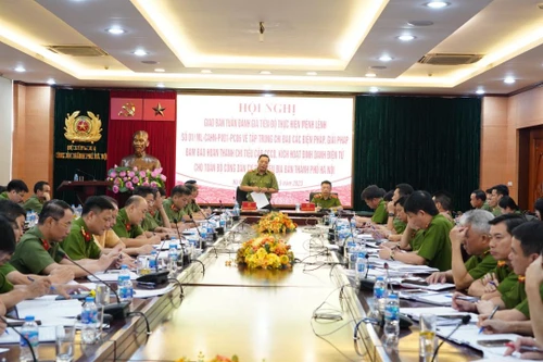 Huy động 8.000 cán bộ, chiến sỹ thực thực hiện Mệnh lệnh 01 của Giám đốc Công an Hà Nội