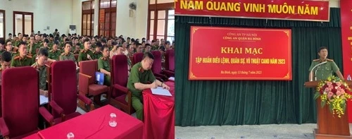 Nâng cao kiến thức, kỹ năng điều lệnh, quân sự cho cán bộ chiến sỹ