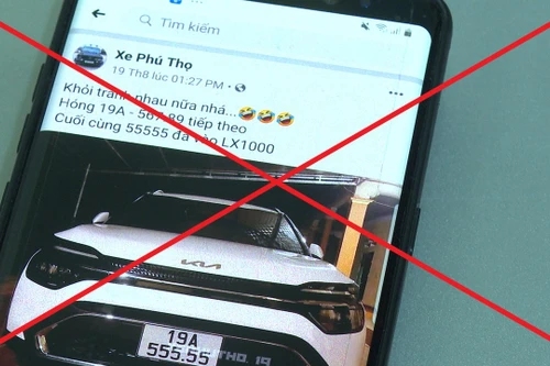 Biển số ô tô 'ngũ quý 5' chưa đấu giá, người đàn ông ở Phú Thọ đã 'tự tin' khoe là tài sản của mình