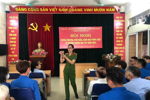 Hoạt động thiết thực ở đơn vị đang xây dựng điển hình, kiểu mẫu về ANTT và văn minh đô thị