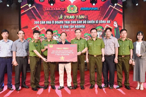 Xây dựng 200 căn nhà ở doanh trại cho Công an các xã khó khăn tại miền Trung - Tây Nguyên và Nam Bộ