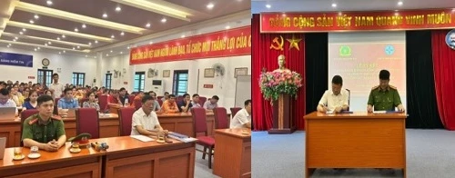 Công an thị xã Sơn Tây và Công ty điện lực Sơn Tây ký quy chế phối hợp