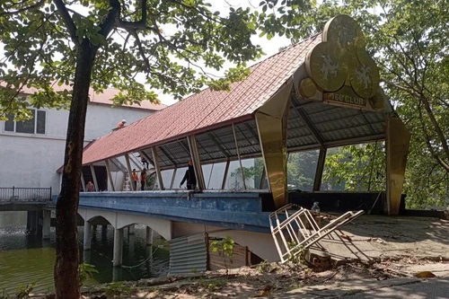 Bắt đầu tháo dỡ các công trình vi phạm tại Công viên Tuổi trẻ Thủ đô