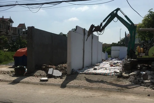 Chủ của 8/9 công trình xây dựng sai phạm tại xã Minh Cường đã tự tháo dỡ