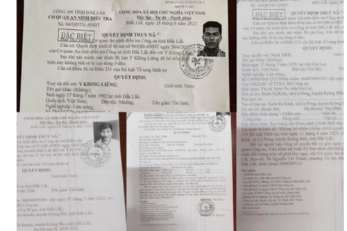 Truy nã đặc biệt 5 đối tượng trong vụ khủng bố ở Đắk Lắk