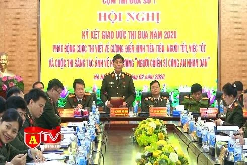 Cụm thi đua số 1 Bộ Công an ký giao ước thi đua "Vì an ninh Tổ quốc" năm 2020