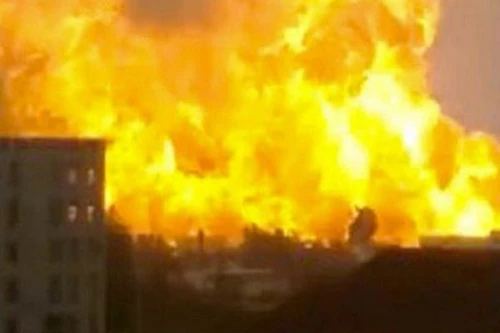 Cháy lớn tại nhà máy hóa dầu ở Sơn Đông, Trung Quốc