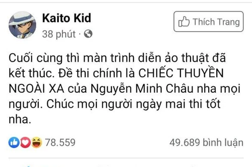 Đề thi chính thức của kỳ thi THPT quốc gia là bí mật nhà nước độ 'tối mật'