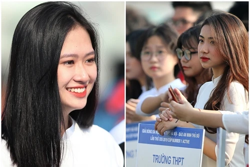 [ẢNH] Nữ sinh Hà Nội "tỏa sáng" dưới nắng Thu sân Tây Hồ