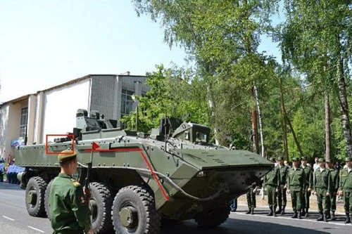 "Lộ hàng" nguyên mẫu mới xe bọc thép Bumerang của Nga