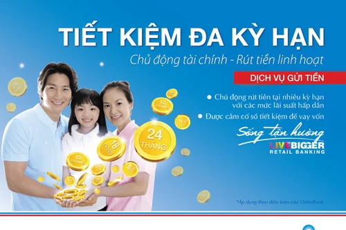 Sinh lời hiệu quả với Tiết kiệm đa kỳ hạn của VietinBank