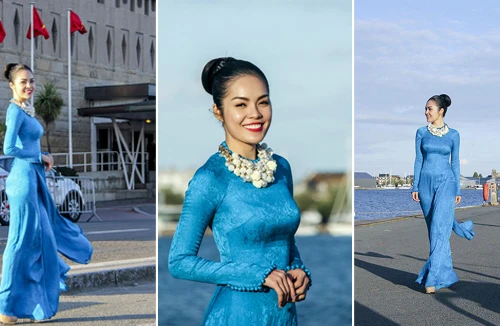 Dương Cẩm Lynh khoe đường cong trên đất Pháp