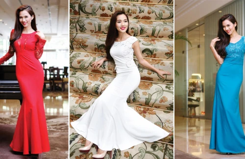 Siêu mẫu Kim Cương “hút hồn” với đầm dạ hội