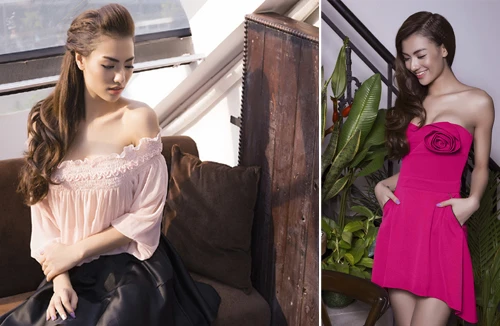 Hồng Quế khoe vai trần và vòng 1 quyến rũ