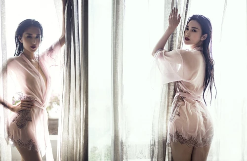 Khánh My tiếp tục tung ảnh nóng bỏng không nội y