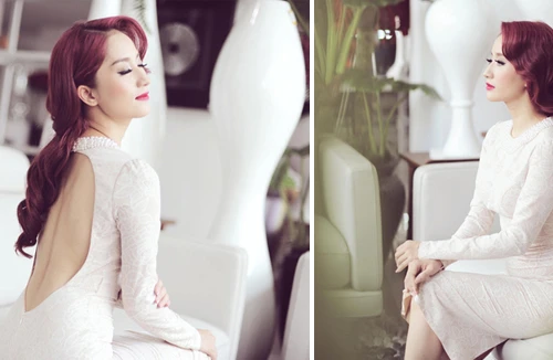 Khánh Thi khoe lưng trần nuột nà gợi cảm