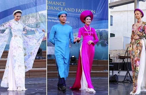 Áo dài Việt Nam tung bay tại Malta