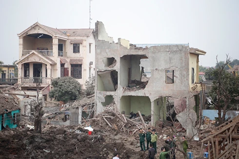 Khung cảnh tan hoang sau vụ nổ kinh hoàng ở Bắc Ninh