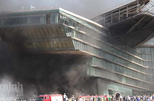 Cháy công trình xây dựng khách sạn 5 sao JW Marriott Ha Noi