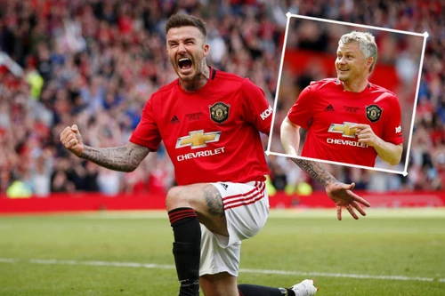 [ẢNH] Beckham tái xuất, Solskjaer ghi bàn, M.U đè bẹp Bayern 5-0