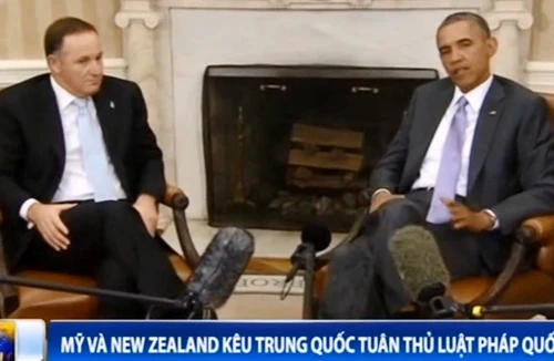 Mỹ và New Zealand kêu gọi Trung Quốc tuân thủ luật pháp quốc tế