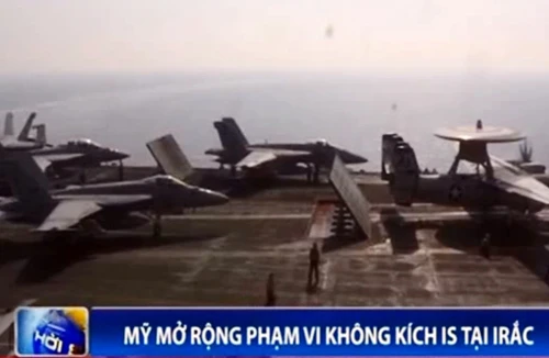 Mỹ mở rộng phạm vi không kích IS tại Iraq