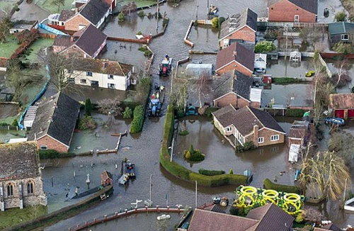 Anh đối mặt với trận lũ lịch sử