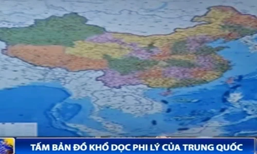 Tấm bản đồ khổ dọc phi lý của Trung Quốc