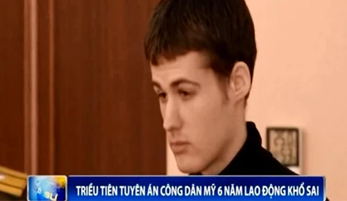 Triều Tiên tuyên án công dân Mỹ 6 năm lao động khổ sai