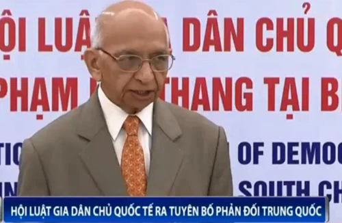 Hội Luật gia Dân chủ Quốc tế (IADL) ra tuyên bố phản đối Trung Quốc