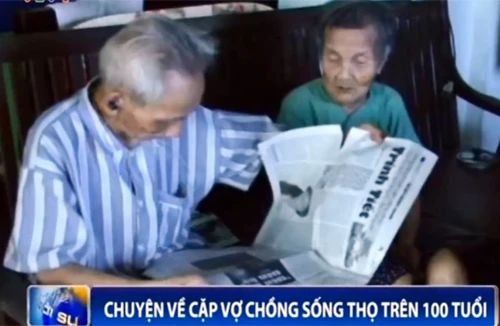 Chuyện về cặp vợ chồng sống thọ trên 100 tuổi