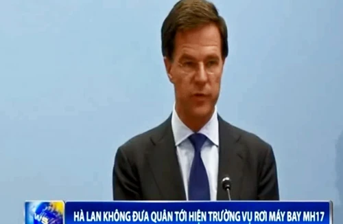 Hà Lan không triển khai quân tới hiện trường vụ rơi máy bay MH17