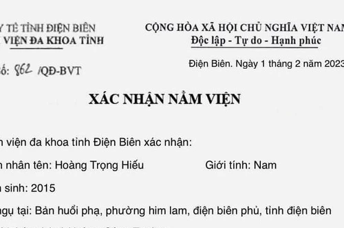 Công an tỉnh Điện Biên điều tra vụ án giả mạo giấy tờ kêu gọi từ thiện