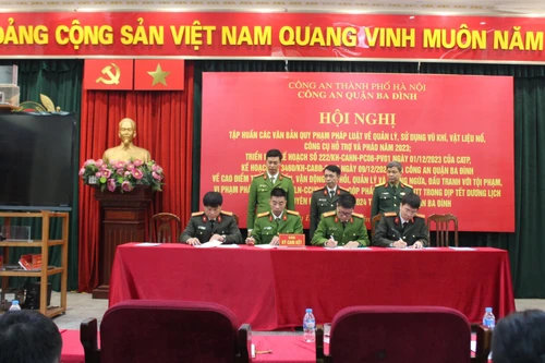 Không để xảy ra các vụ việc liên quan đến vũ khí, vật liệu nổ, công cụ hỗ trợ và pháo