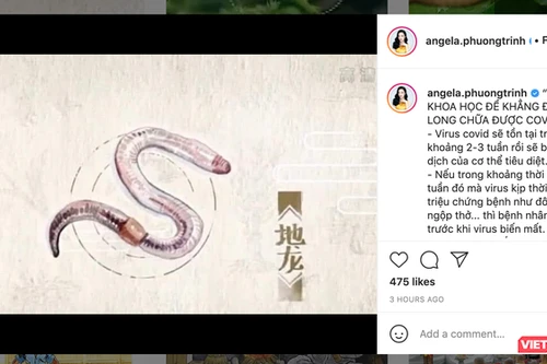 Angela Phương Trinh gây tranh cãi vì liên tục PR dùng “giun đất” chữa Covid-19