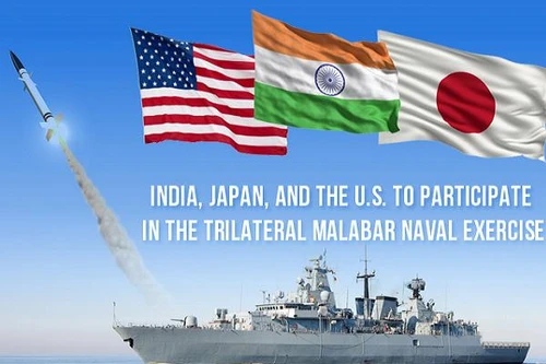 Nhật Bản, Ấn Độ nhất trí thúc đẩy hợp tác 3 bên với Mỹ đối phó Trung Quốc