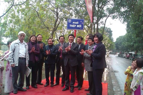 Hà Nội gắn biển đường phố mang tên nhà báo, nhà văn Thép Mới