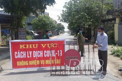Có 5 ca dương tính SARS-CoV-2 : Thái Bình giãn cách xã hội từ 12h trưa 6-5