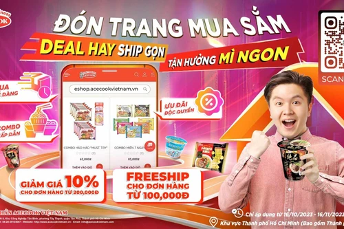 Acecook Việt Nam “lấn sân” thương mại điện tử, ra mắt trang web bán hàng Eshop 