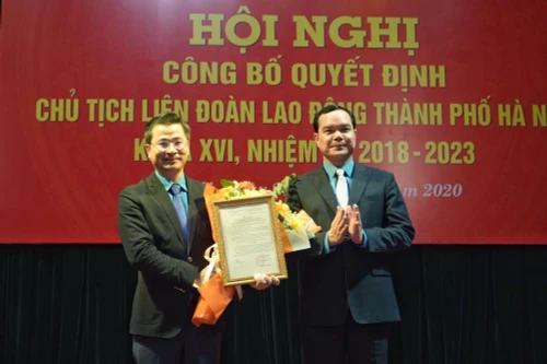 Ông Nguyễn Phi Thường làm Chủ tịch Liên đoàn Lao động thành phố Hà Nội