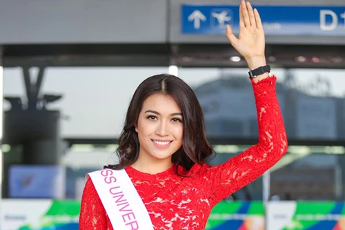 Lệ Hằng lên đường chinh phục Miss Universe